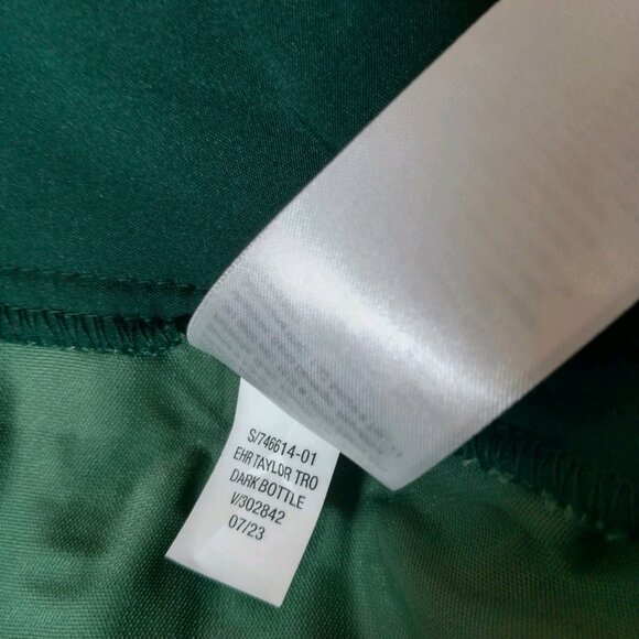 Old Navy Pants XL Taylor Wide Leg Trouser Extra High Rise Green Velour New - Picture 8 of 16